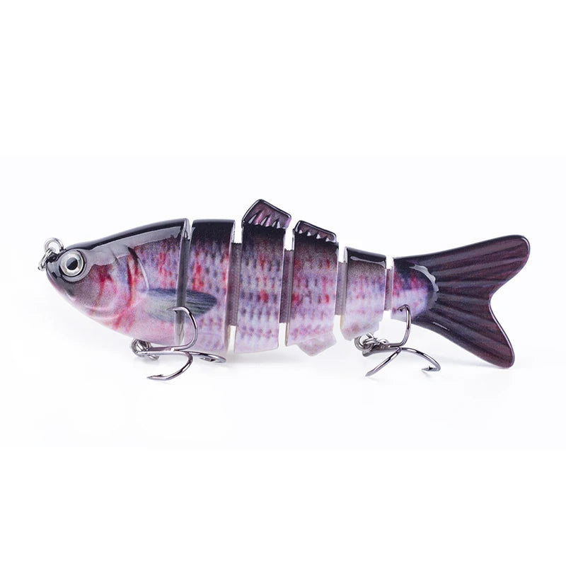 Multi-Jointed Swimbait Crankbait Lure – 10cm 16.5g, Sinking, 6-Segment Hard Bait for Pike, Bass &amp; Trout
