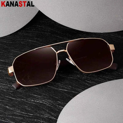 KANASTAL S15107 Polarized Goggle Sunglasses – Metal Frame, UV400, Unisex