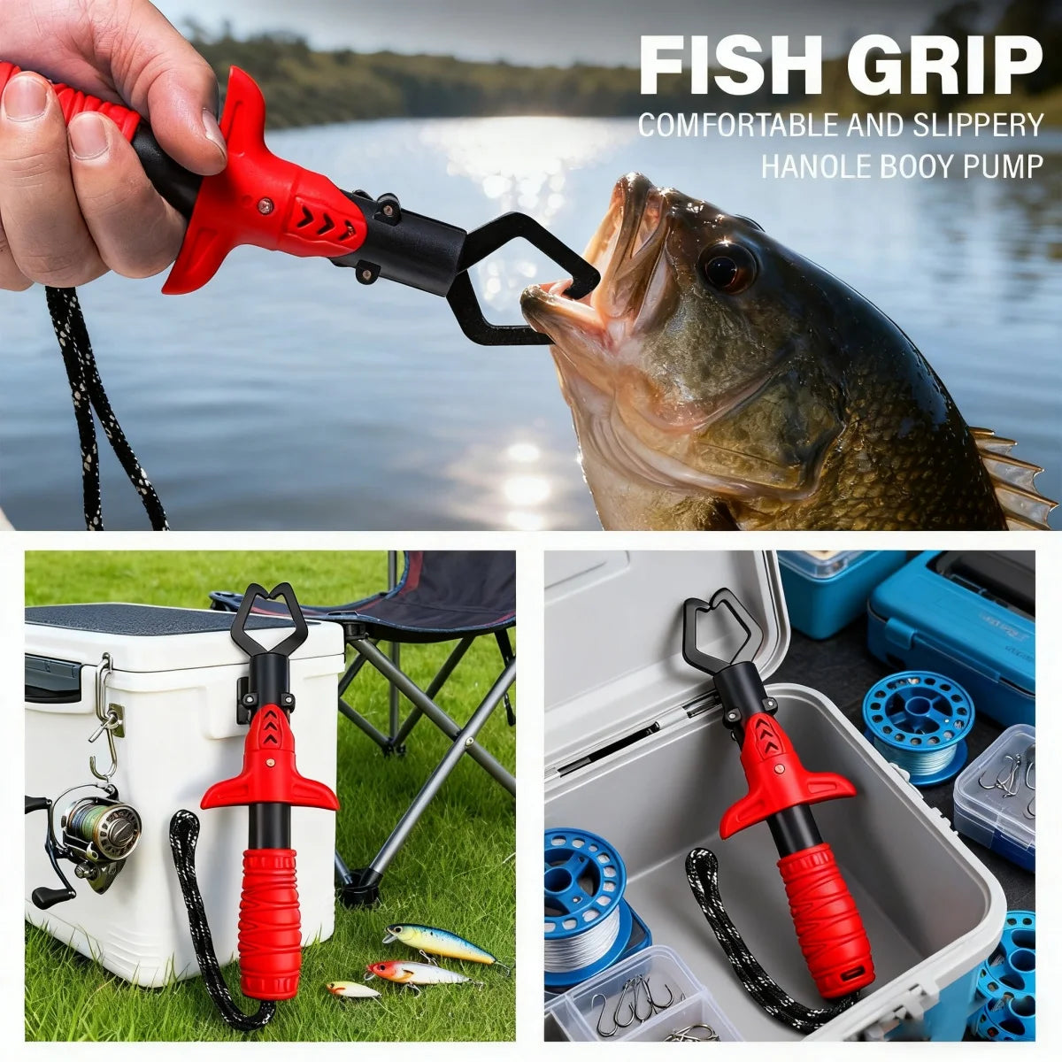 RALERA Fishing Pliers Kit – Stainless Steel Fish Gripper, Hook Remover &amp; Braided Line Cutter | Saltwater &amp; Freshwater
