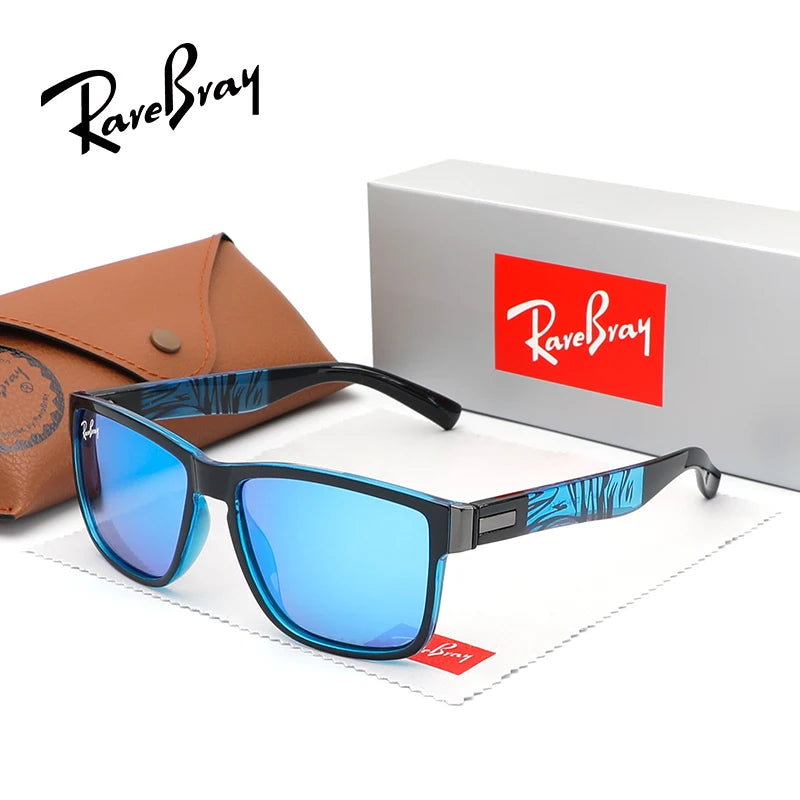 Rectangle Polarized Sunglasses – Unisex UV400 Anti-Glare Sport &amp; Riding Shades
