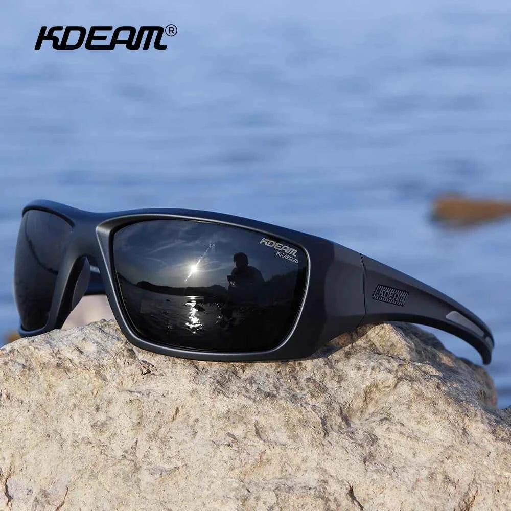 KDEAM High Quality TR90 Material Riding Sunglasses Men&