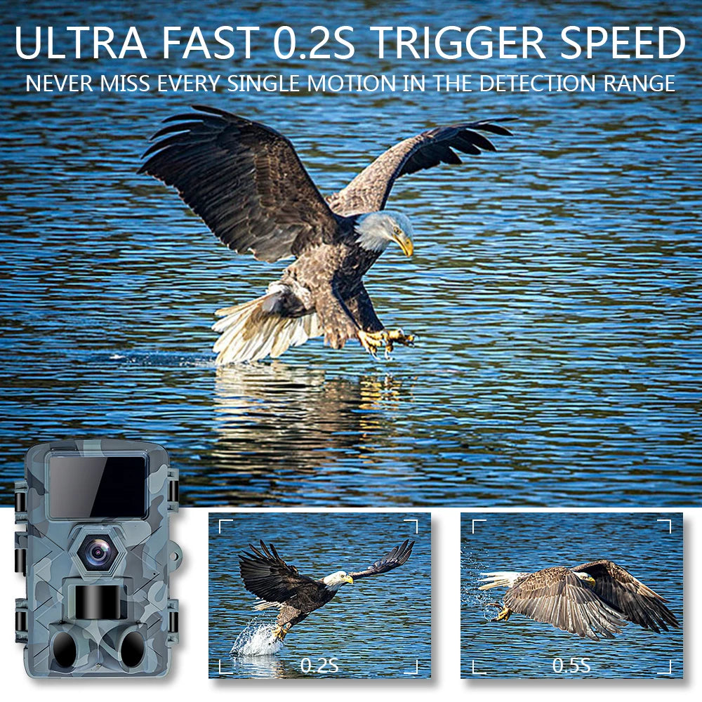 Fargarloo 60MP WiFi Trail Camera – 1296P HD, App Control, IP66 Waterproof, 32GB Included