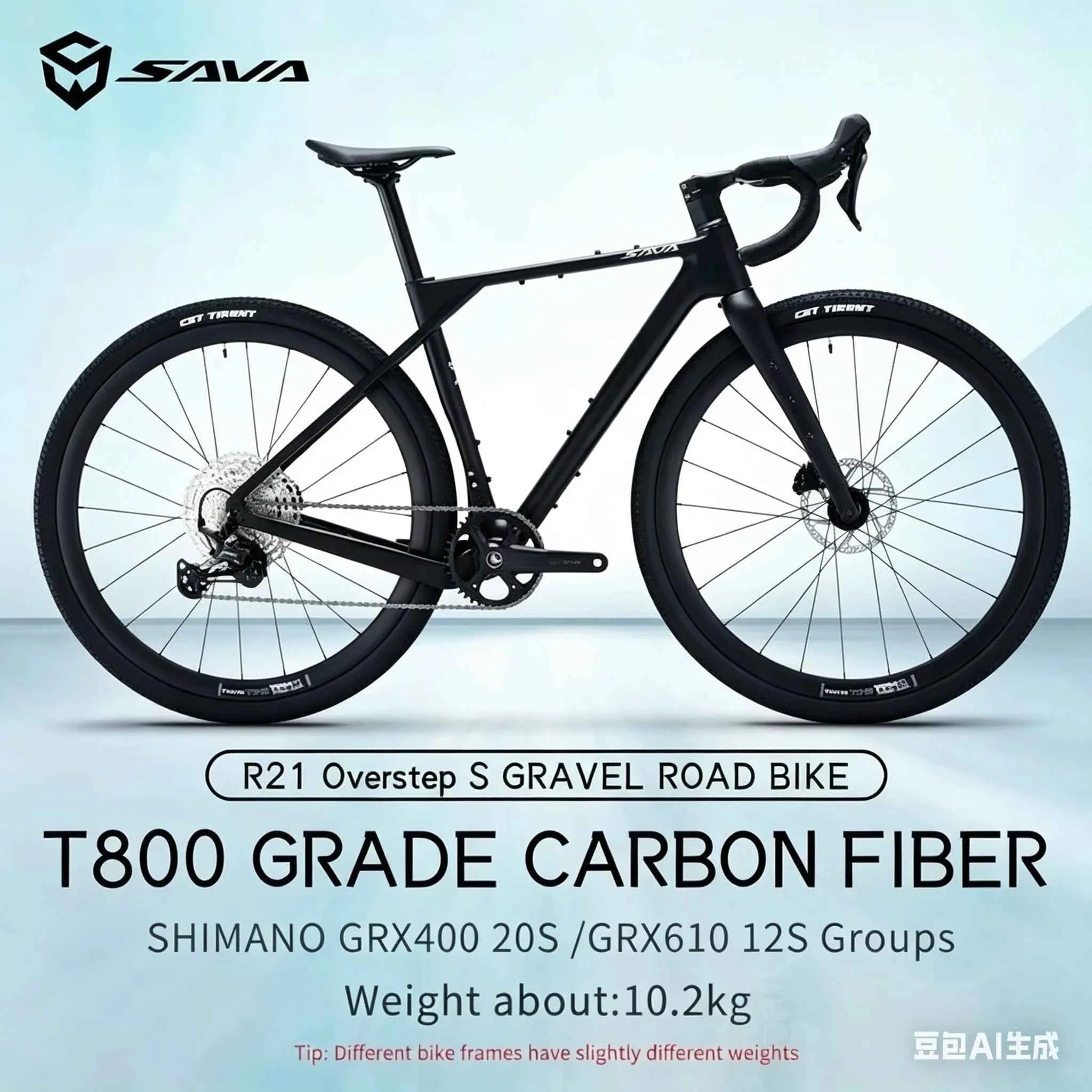 SAVA New R21 Gelaro S6/S4 Gravel Bike, All-Terrain Off-Road Bike, SAVA New R21 and GRX 12/GRX 20Speed Gearset Bicycle