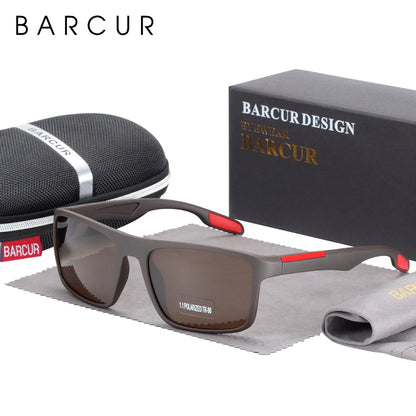 BARCUR Cycling Sunglasses – TR90 Ultralight Polarized UV400 Square Eyewear for Men &amp; Women