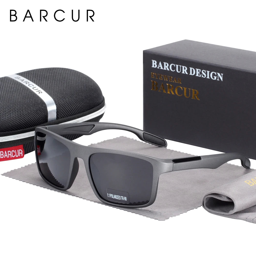 BARCUR Cycling Sunglasses – TR90 Ultralight Polarized UV400 Square Eyewear for Men &amp; Women