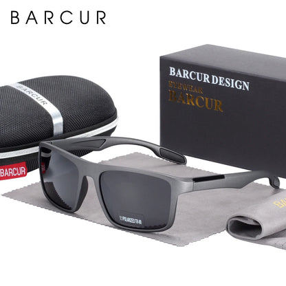 BARCUR Cycling Sunglasses – TR90 Ultralight Polarized UV400 Square Eyewear for Men &amp; Women