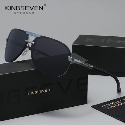 KINGSEVEN Pilot Anti-Glare Sunglasses – Polarized UV400 Fashion Eyewear for Men &amp; Women