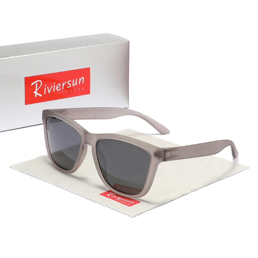 RIVIERSUN Classic Polarized Sunglasses – UV400 Unisex Retro Square Eyewear