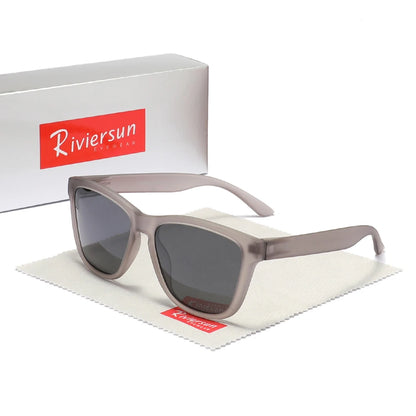 RIVIERSUN Classic Polarized Sunglasses – UV400 Unisex Retro Square Eyewear