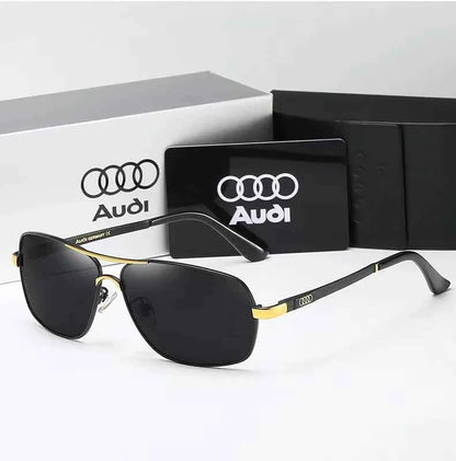 Audi Sunglasses Polarized UV400 Driving Sunglasses for Men/Women Square Frame Glasses Wholesale Gift for Auto Enthusiasts 5571
