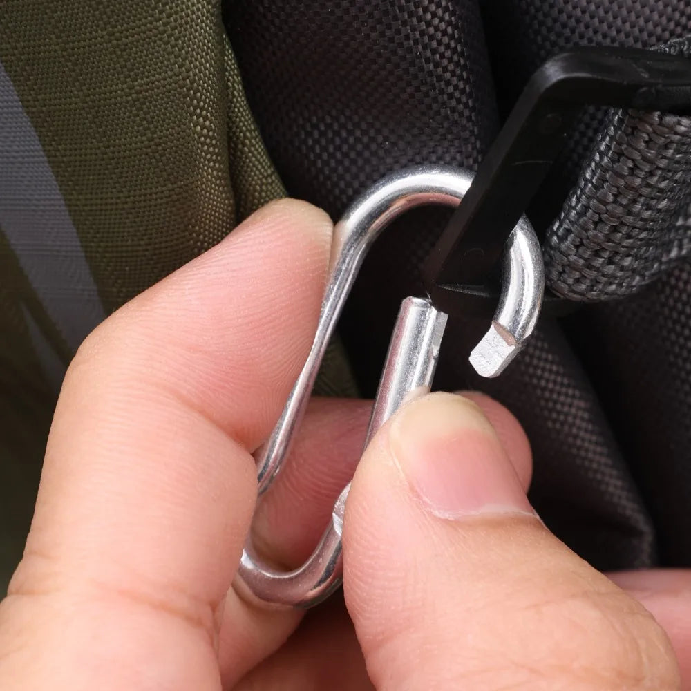 Mini Carabiner Alloy Survival Gear Camp Mountaineering Hook Outdoor Carabiner Keychain Tourist Hooks Fishing Buckle Wholesale