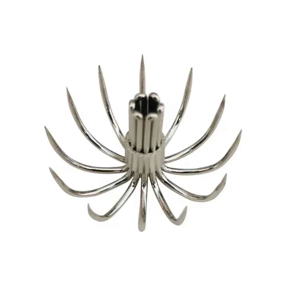20-Piece Stainless Steel Squid &amp; Cuttlefish Hook Set – Umbrella P-Series (10 Sizes)
