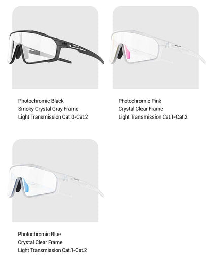 SCVCN Hiking Eyewear Photochromic Bike Cycling Sunglasses Men Outdoor Sports MTB UV400 Goggles Women Running Windproof Glasses
