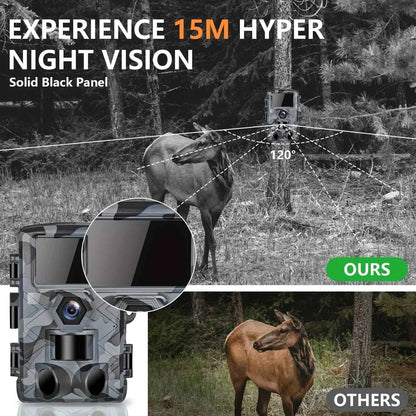 Fargarloo 60MP WiFi Trail Camera 3-Pack – 1296P HD, App Control, IP66, 32GB Each