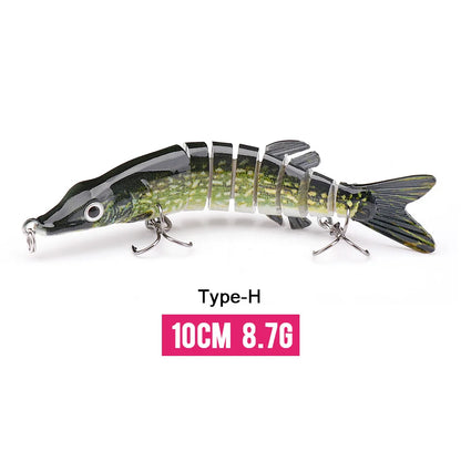 VTAVTA Jointed Swimbait Crankbait – Sinking Wobbler, 6/7/8-Segment, 10–14cm, 60+ Colors
