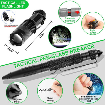 Professional Emergency Survival Kit Gear Camping Multifunction Tactical Defense Equipment First Aid SOS Wilderness Adventure