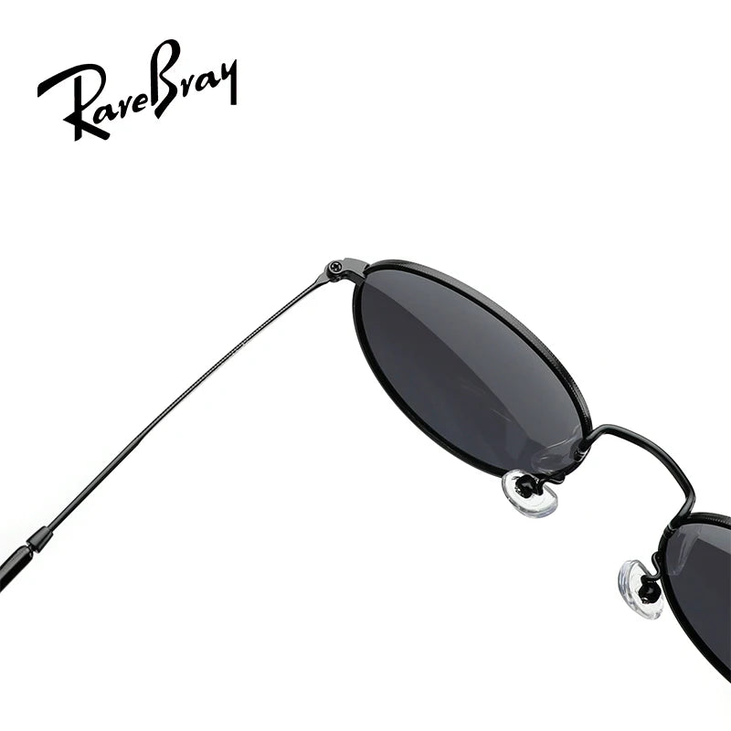 Retro Round Polarized Sunglasses – Unisex Ultra-Light Metal Frame UV400 Classic Circular Shades