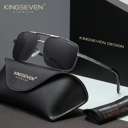 KINGSEVEN 7891 Polarized Sunglasses – Stainless Steel, Photochromic, UV400, Unisex