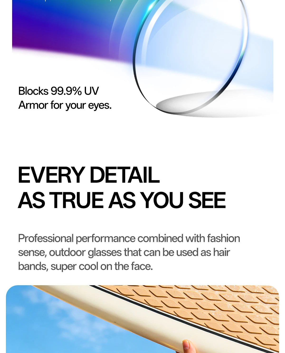 SCVCN Cycling Sunglasses – UV400 Waterproof Photochromic TR-90 Frame 146mm Wide Lens for MTB, Running &amp; Outdoor Sport