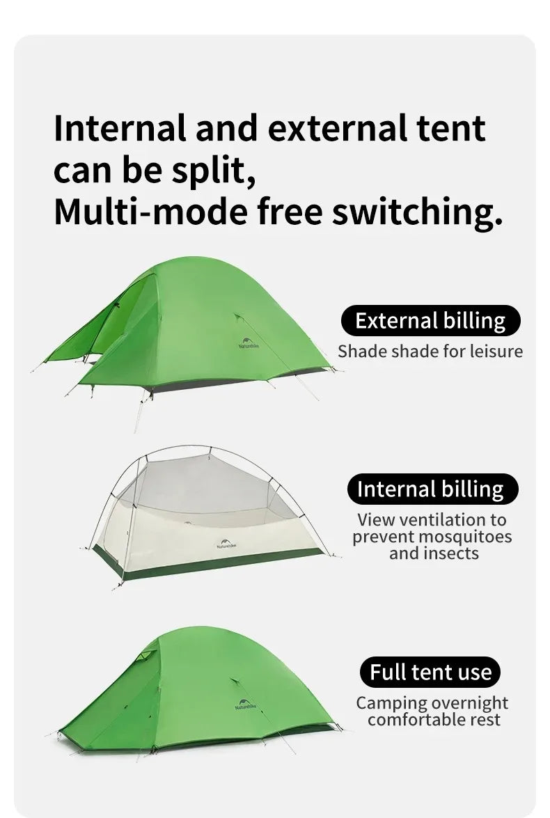 Naturehike Could Up Base 2025 Ultra light trekking tent Tent outdoor camping overnight double camping equipment