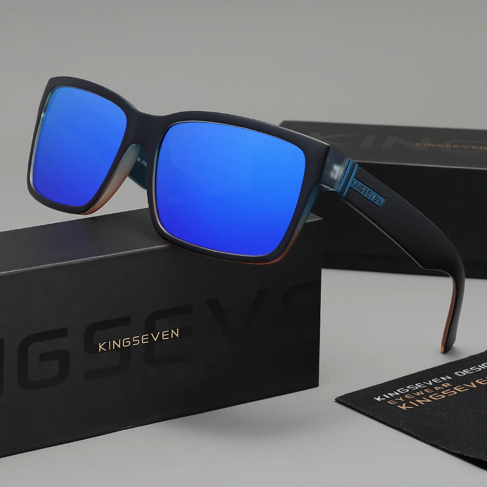 KINGSEVEN 750 Polarized Sunglasses – Square Frame, UV400, Unisex