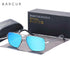 BARCUR BC8035 Polarized Pilot-Square Sunglasses – Stainless Steel, UV400, Unisex