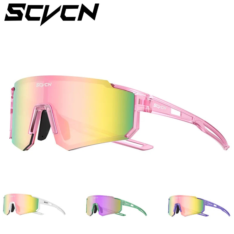 SCVCN Y2K Cycling Sunglasses – UV400 Polycarbonate Road Bike Glasses for Men &amp; Women | Street, Driving, Hiking, Golf