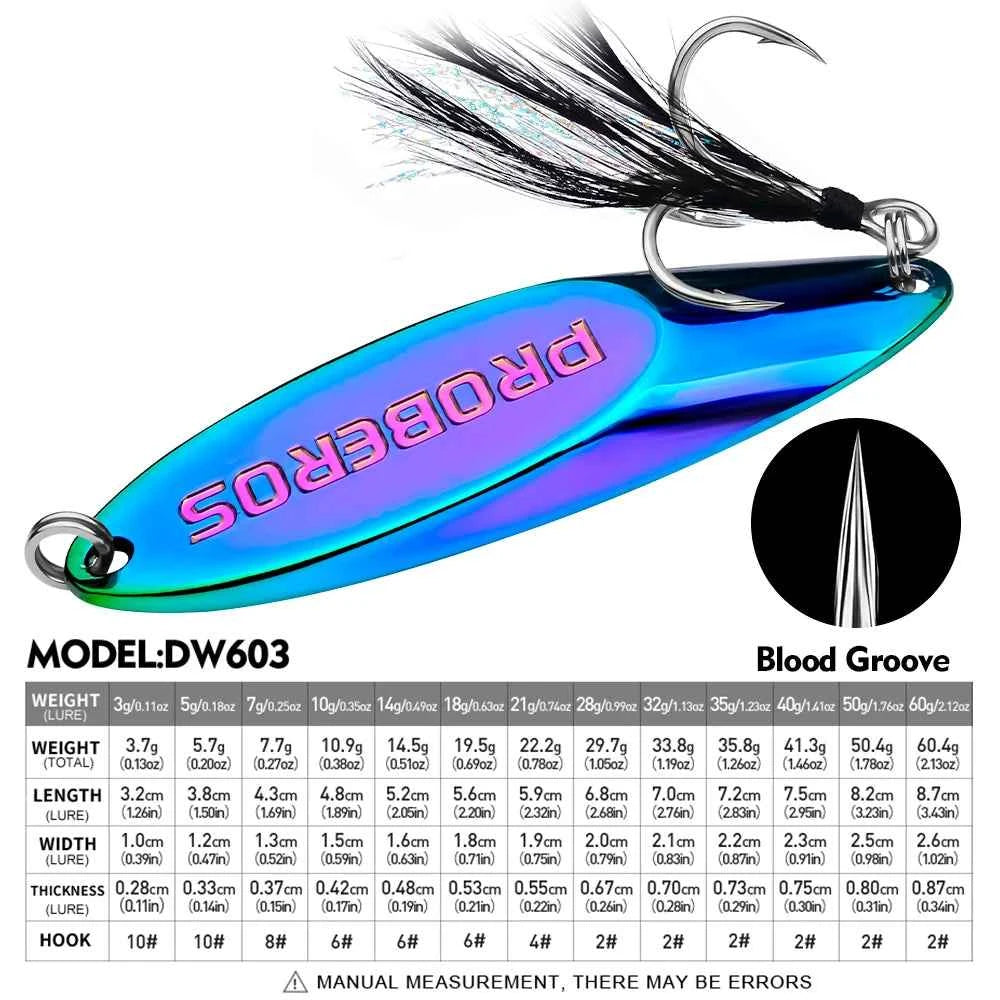 3pc Metal Sequin Spoon Lure Set – Long Cast Swimbait with Bevel Sequins &amp; Strengthened Hooks (3g–60g)