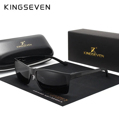 KINGSEVEN Aluminum Polarized Sunglasses – UV400 Mirror Anti-Reflective Driving &amp; Biking Eyewear