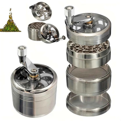Stainless Steel Nut &amp; Hard Spice Grinder – Manual Mill | CE Certified | Black or Silver