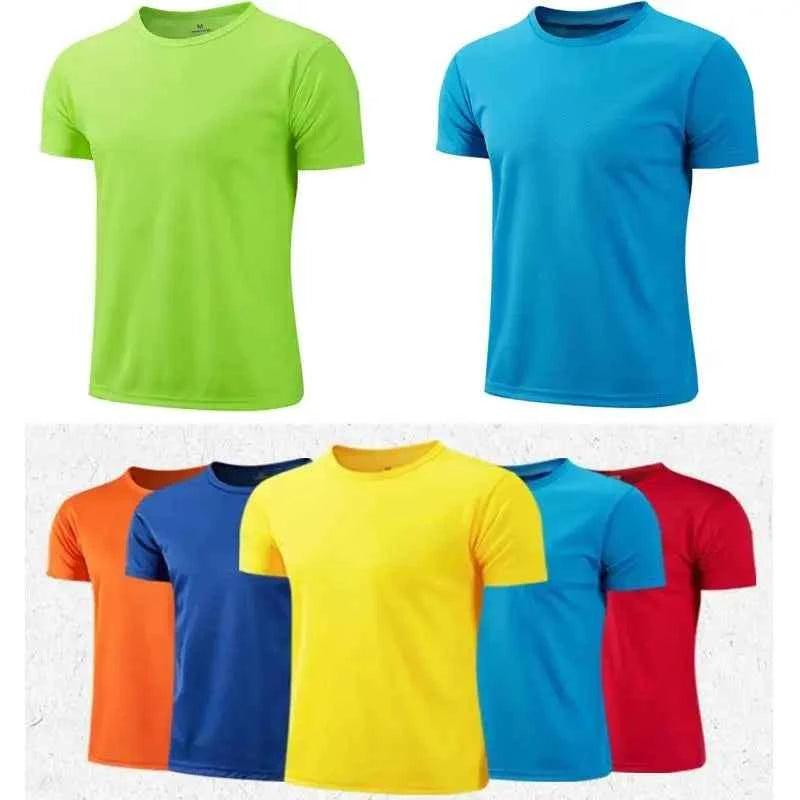 Men Women Short Sleeve Sport T Shirt Gym Jerseys Fitness Shirt Trainer Running T-Shirt Breathable