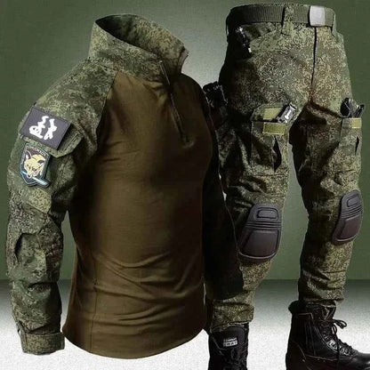 Tactical Outdoor Sports Clothes Suits Uniform Training Suit Camouflage Hunting Shirts Pants Hiking Style Sets Hiking Pant Men