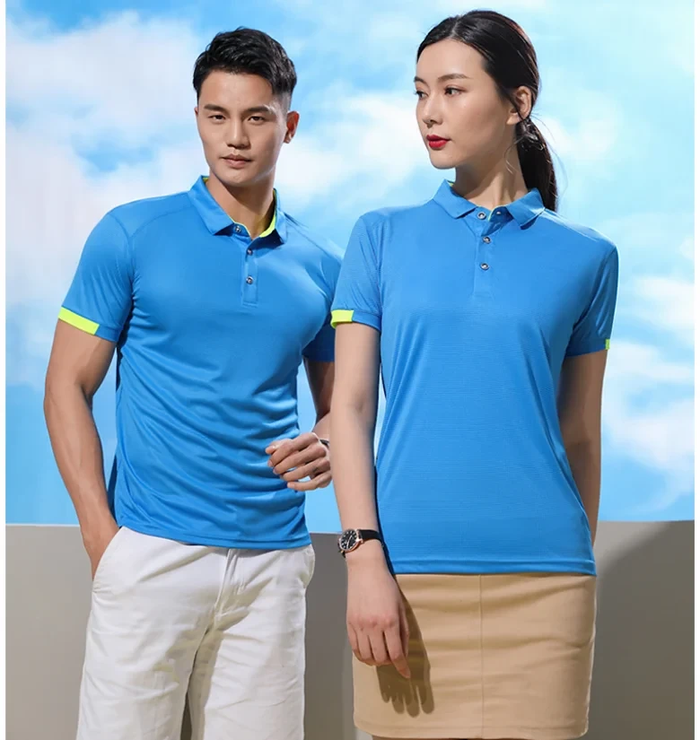 ZXL Quick-drying Sports Polo Shirt Custom Logo Company Brand Design Print Embroidery Breathable Lapel Short Sleeve Polo Shirts