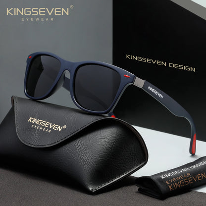 KINGSEVEN 7366 Polarized Sunglasses – Mirror, UV400, Square, Unisex