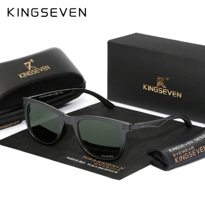 KINGSEVEN 7537 Polarized Sunglasses – Aluminium-Magnesium Frame, UV400, Unisex