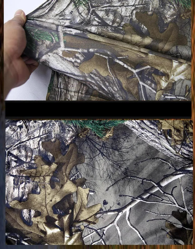 NANFOO Tree Camo Sun Protection Fishing Jacket – Lightweight Hooded UPF Jacket for Hunting, Fishing &amp; Hiking (M–3XL)