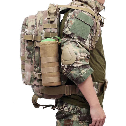 Tactical Water Bottle Carrier – Nylon Molle-Compatible Pouch for Camping, Hiking &amp; Hunting