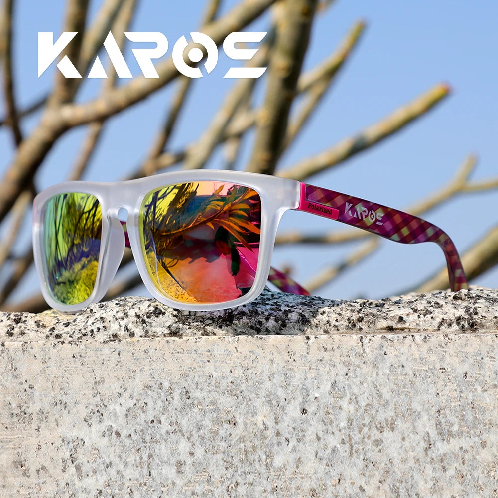 KAROS YZ2024 Polarized Square Sunglasses – UV400 Unisex, Outdoor Sport
