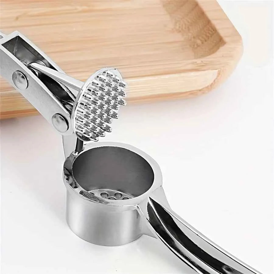 Commercial Heavy Duty Garlic Press &amp; Multi-Tool. 18cm, Aluminum, for Restaurant, Durable