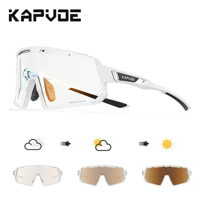 Kapvoe Photochromic Sunglasses for Men Cycling Glasses UV400 Sports Outdoor MTB Baseball Eyewear Women Sunglasses Cycling
