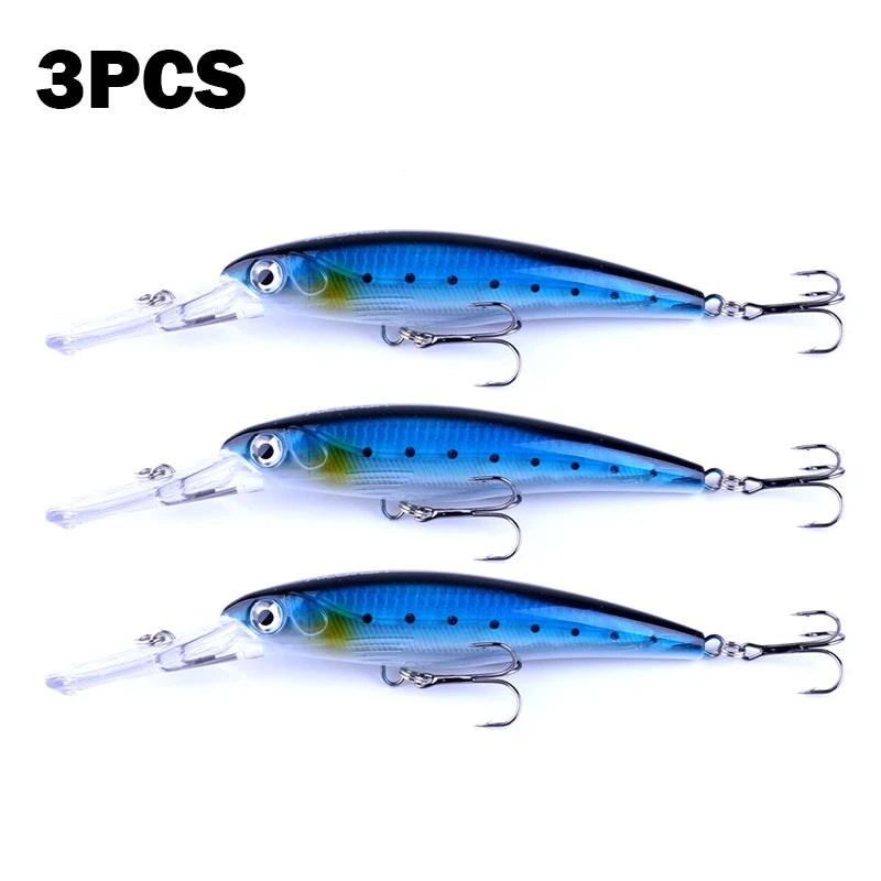 170mm 30g Minnow Fishing Lure – Hard Bait Wobbler for Bass, Pike &amp; Saltwater Trolling