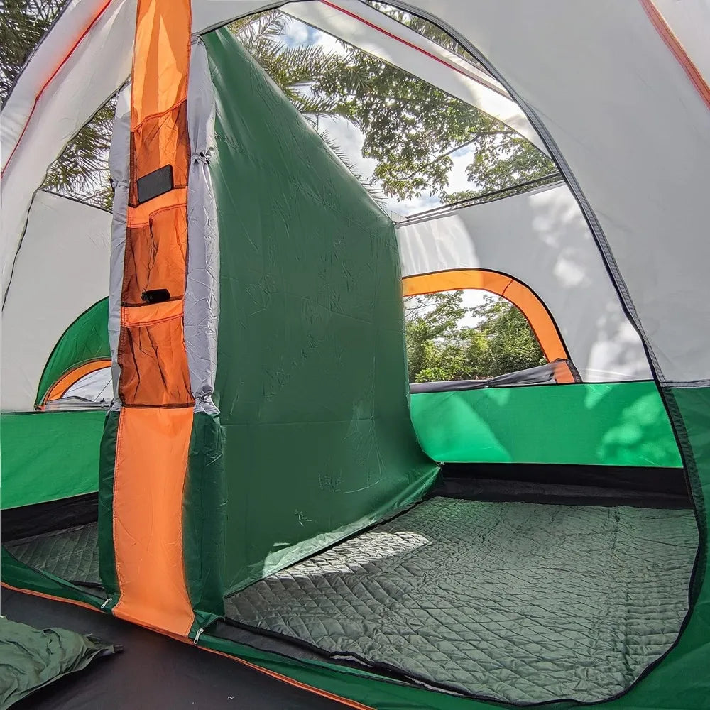 Extra Large Tent 12 Person,2 Bay Windows,Family Cabin Tents,14&