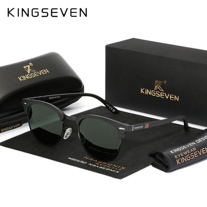 KINGSEVEN Trendy Round Polarized Sunglasses – UV400 for Men &amp; Women