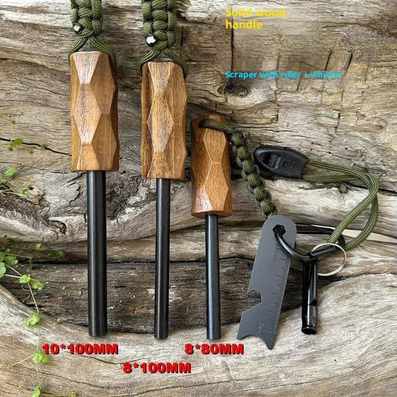 Bear Grylls Survival Fire Starter Magnesium Flint Rod Portable Emergency Fire steel Kit Lighters Smoking for Camping Hiking Tool