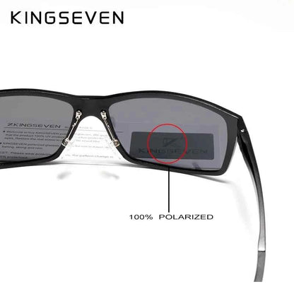 KINGSEVEN Aluminum Polarized Sunglasses – UV400 Mirror Anti-Reflective Driving &amp; Biking Eyewear