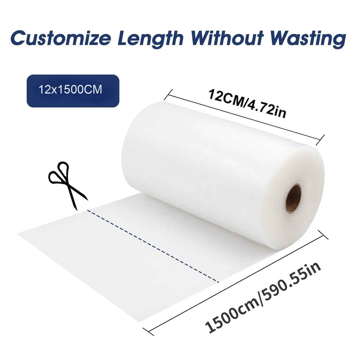 Vacuum Sealer Bag Rolls – BPA-Free, Sous Vide &amp; Food Storage | 20cm, 25cm, 28cm × 1500cm