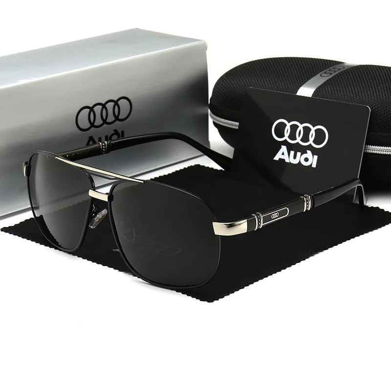 Audi Polarized UV400 Driving Sunglasses for Men/Women Square Frame Glasses Wholesale Gift for Auto Enthusiasts