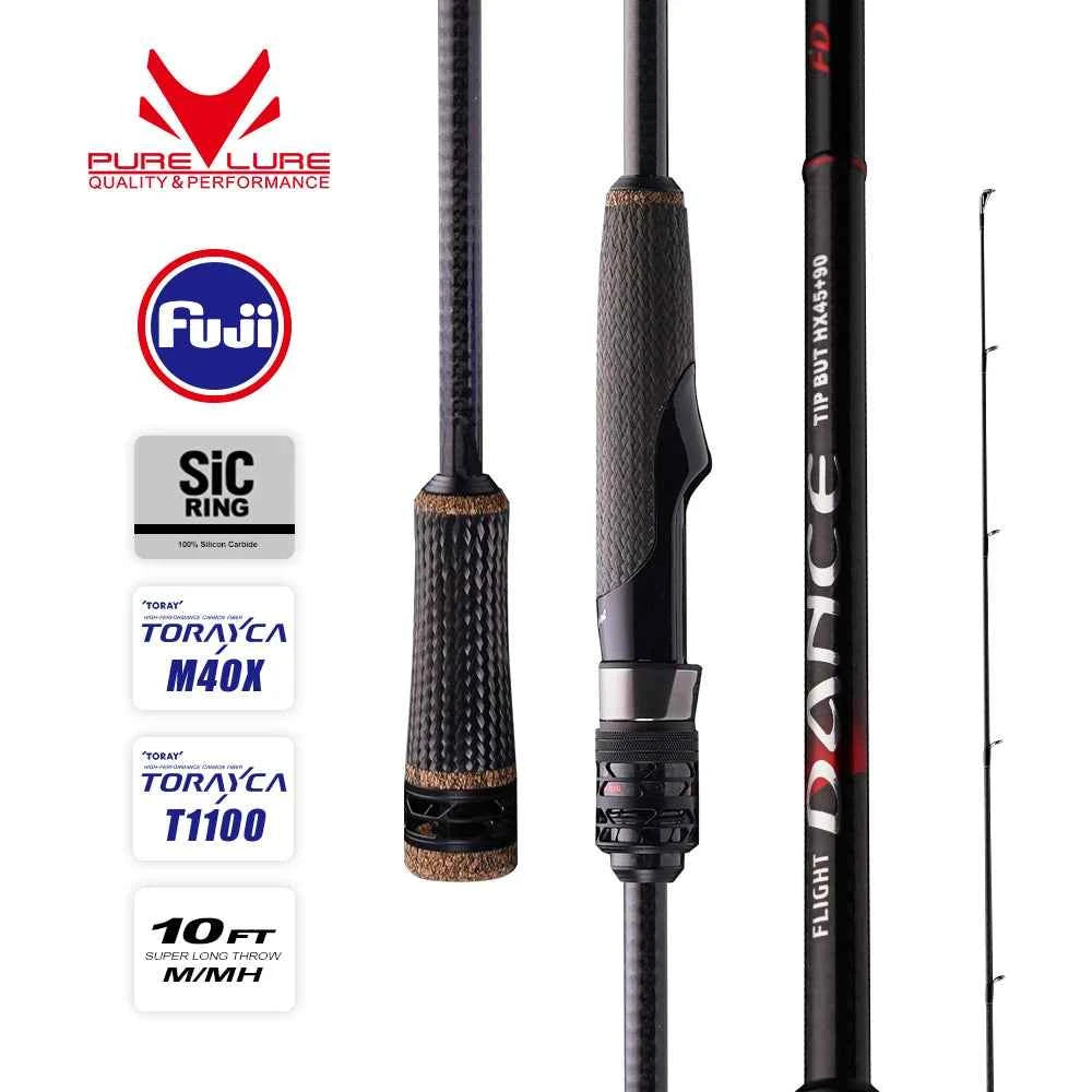 10FT Spinning Rod For Bass – High Carbon Long Throw Fishing Rod