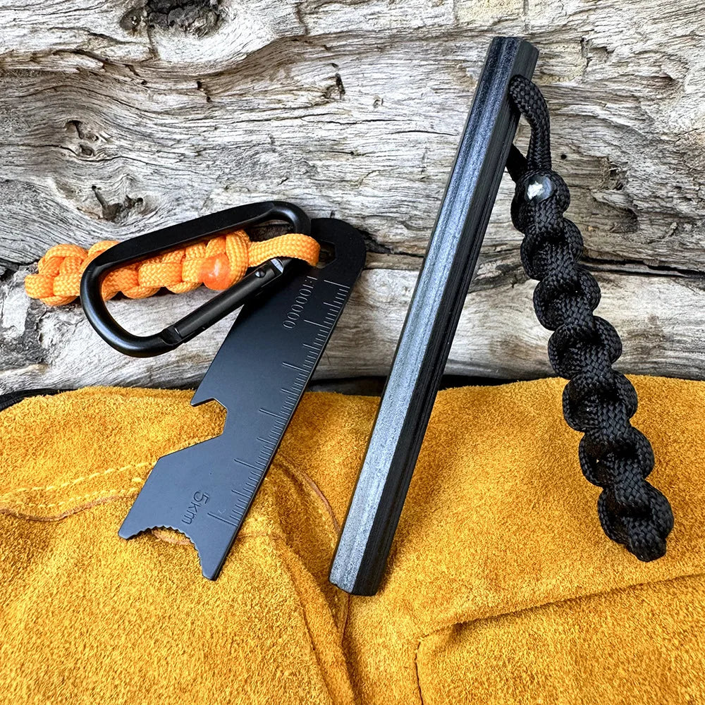 Bear Grylls Survival Fire Starter Magnesium Flint Rod, Portable Emergency Firesteel Kit Compass Whistle for Camping Hiking Tool