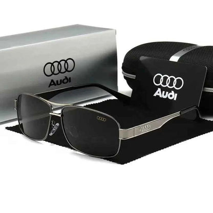 Audi Sunglasses Polarized UV400 Driving Sunglasses for Men/Women Square Frame Glasses Wholesale Gift for Auto Enthusiasts 5571